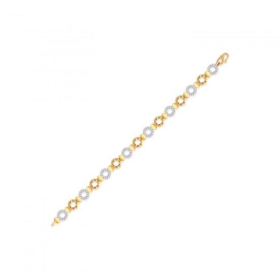Gold Bracelet in A.Diamond  8.62 gram