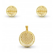 Gold Pendant Set Dubai DM 7.26 gram