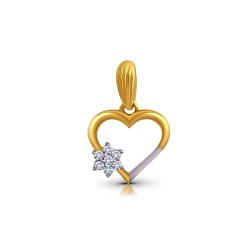 Gold Pendant A.Diamond Heart 1.06 gram