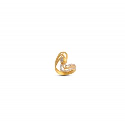 Gold Women Ring in 18 Karat 3.17 gram Design By Amol Jewellers LLP