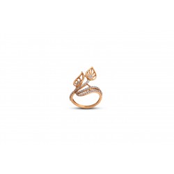 Gold Women Ring in 18 Karat 3.95 gram Design By Amol Jewellers LLP