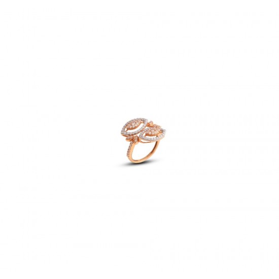 Gold Women Ring in 18 Karat 3.38 gram Design By Amol Jewellers LLP