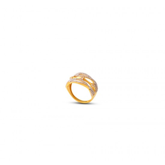 Gold Women Ring in 18 Karat 3.78 gram Design By Amol Jewellers LLP