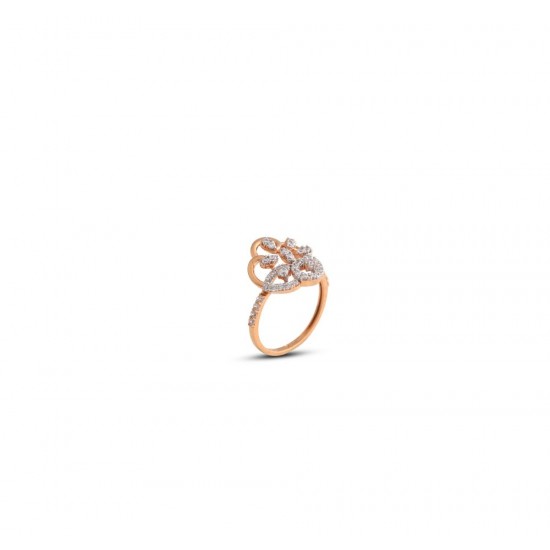 Gold Women Ring in 18 Karat 3.55 gram Design By Amol Jewellers LLP