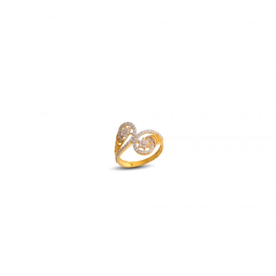 Gold Women Ring in 18 Karat 2.67 gram Design By Amol Jewellers LLP