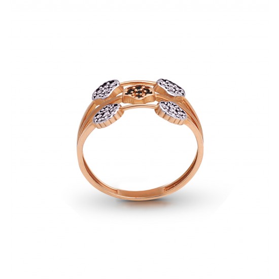 Rose Gold  Diamond  Ring  2.33 gram