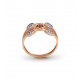 Rose Gold  Diamond  Ring  2.33 gram