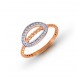 Rose Gold  Ring A.Diamond  1.86 gram 