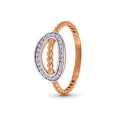 Rose Gold  Ring A.Diamond  1.86 gram 