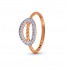 Rose Gold  Ring A.Diamond  1.86 gram 