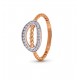 Rose Gold  Ring A.Diamond  1.86 gram 