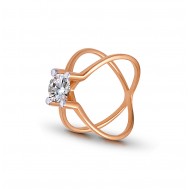 Rose Gold  Ring A.Diamond 3.37 gram 