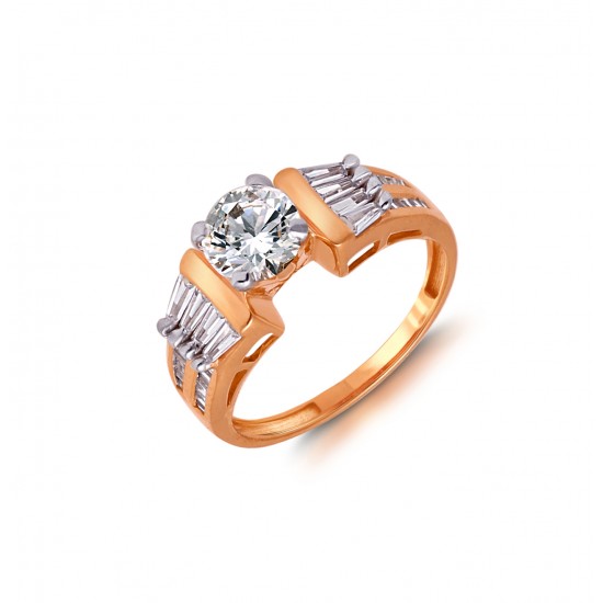 Rose Gold  Ring A.Diamond 3.73 gram 