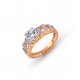 Rose Gold  Ring A.Diamond 3.09 gram