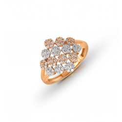 Rose Gold  Ring A.Diamond 3.89 gram