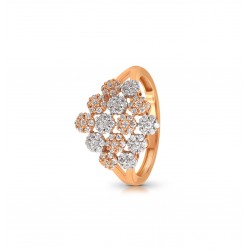 Rose Gold  Ring A.Diamond 3.89 gram