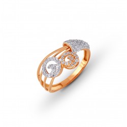 Rose Gold  Ring A.Diamond  2.20 gram 