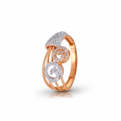 Rose Gold  Ring A.Diamond  2.20 gram 