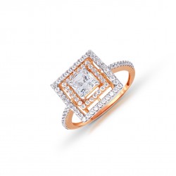 Rose Gold Ring A.Diamond 2.90 gram