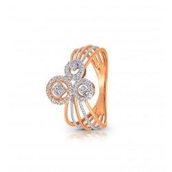 Rose Gold  Ring A.Diamond2.43 gram 