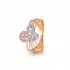 Rose Gold  Ring A.Diamond2.43 gram 