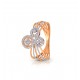 Rose Gold  Ring A.Diamond2.43 gram 