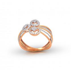 Rose Gold  Ring A.Diamond2.43 gram 