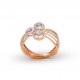 Rose Gold  Ring A.Diamond2.43 gram 