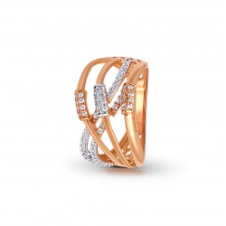 Rose Gold  Ring A.Diamond 3.98 gram 