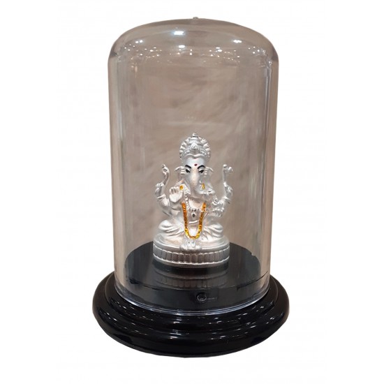 Ganesh Silver Stand Idol/ Murti in 999 Purity - 501160460