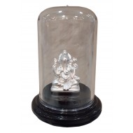 Ganesh Silver Stand Idol/ Murti in 999 Purity - 501170916