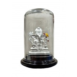 Ganesh Silver Stand Idol / Murti in 999 Purity - 600030826