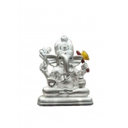 Ganesh Silver Stand Idol/ Murti  in 999 Purity - 600744579