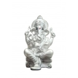 Ganesh Silver Stand Idol/ Murti  in 999 Purity - 600951366