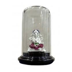 Ganesh Silver Stand Idol/ Murti  in 999 Purity - 601237605